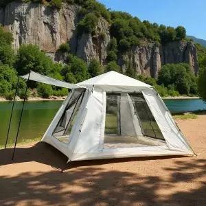 [하프클럽/셀럽하우스]소울캠프 그늘막 원터치텐트 5~6인용 피크닉 캠핑텐트