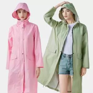 패션비옷 우의 여름철 후드 비옷 패션우비 우비 레인코트 여성 골프