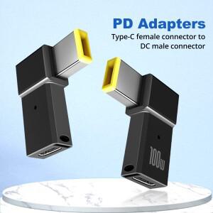 Lenovo Thinkpad USB-C 고속 충전 케이블 변환기 사각형 PD 플러그 용 남성 어댑터에 100W 유형