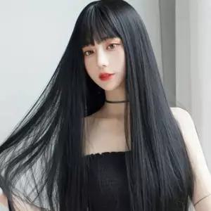 핸드메이드 인모 풀뱅 탑커버 앞머리가발 헤어피스