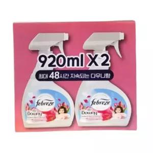 페브리즈 섬유탈취제 다우니향 920ml x 2개