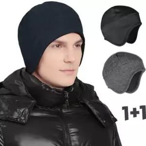 1+1 딤블 트래퍼햇 골무비니 겨울 방한 플리스 귀도리모자