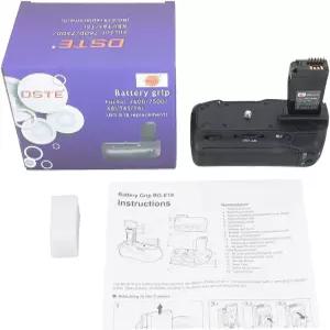 DSTE Pro BG-E18 수직 배터리 그립은 Canon 750D 760D IX8 T6S T6i 디지털 카메라와 호환되며 LP-E17으로