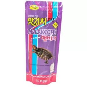 PSP 맛기차 햄버거 거북이 사료 1팩 160g