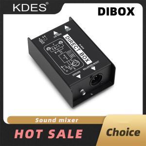 KDES DIBOX 프로페셔널 패시브 DI-박스 다이렉트 인젝션 오디오 신호 변환기 XLR TRS 인터페이스 밸런스드