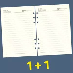 6공 바인더 속지 시스템다이어리줄지 육공 A5 다이어리 리필 내지 100P 2P 시스템다이