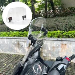 Piaggio Vespa LX50 LX125 GT200 GTS125 GTS300 오토바이 윈드실드 클램프 온 윈드스크린 스포일러 익스텐