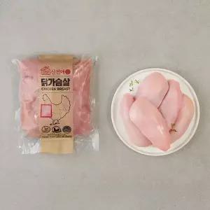 신선애 국내산 냉동 생 닭가슴살 / 소포장 대용량 개별포장 1kg 5개