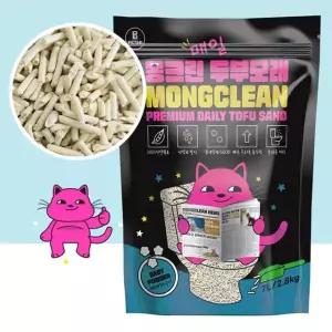 몽크린 매일 두부모래 7L 베이비파우더 2.8kg 고양이모래 사막화방지