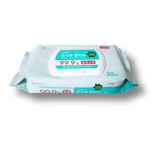 유한킴벌리 그린핑거 손소독 물티슈 캡형 30매 x 10팩