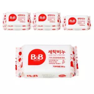 비앤비 유아의류용 세탁비누 카모마일, 200g, 6개