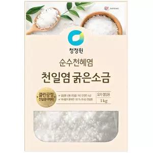 청정원 천일염 굵은소금, 1kg, 1개