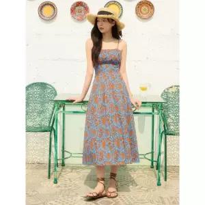 [롯데백화점]올리브데올리브 백 트임 슬리브리스 슬림 롱 원피스 (OW5MO604)
