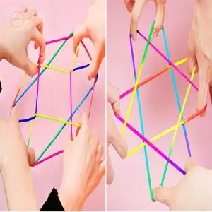 SLOWNEED 무지개 실뜨기 실 어린이무지개실뜨기실