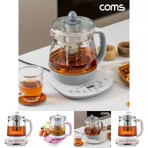 (2L 대용량) Coms 멀티 전기포트 보온기능/주전자/티팟/차주전자/찜기/분유/티포트/약탕/라면/휴대용/유리