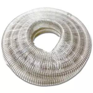 국산 우레탄닥트 호스 32mm X 10M 투명 자바라 정전기방지 집진기 호수