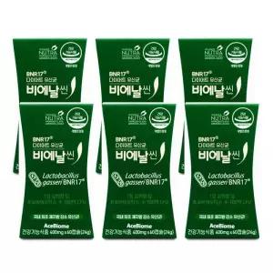비에날씬 BNR17 유산균 400mg x 60캡슐 X 6박스 I