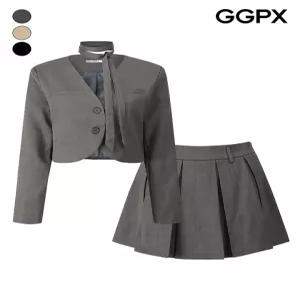 지지피엑스 GGPX 타이 숏 자켓 큐롯 스커트 투피스 GQ1ST014F 443989