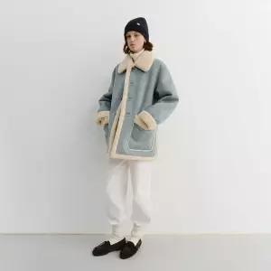 던스트 UNI REVERSIBLE SHEARLING JACKET SOFT BLUE_UDJU5D121B1 457259