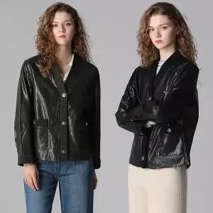 르오트 89000원 FAUX 로에 레더 자켓 457515