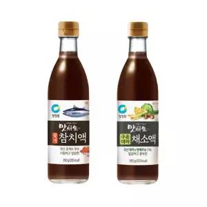 청정원 맛선생 꽃게 참치액 950g 구운대파 채소액 950g MNS