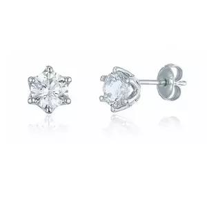 [로이드](마산점)14K  2캐럿(1ct*2) 6프롱 다이아몬드 귀걸이 LED24005D
