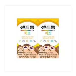 센트룸 쇼핑백 키즈 멀티비타민 미네랄 (60정/60일분) 2개