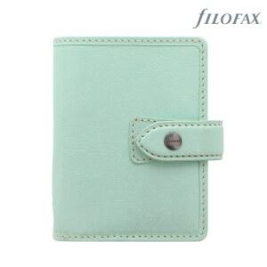Filofax 파일로팩스 몰든 미니 오거나이저 가죽 포켓 민트