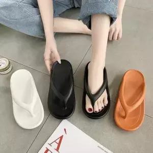 플랫폼 키높이 플립플랍 컬러 커플 쪼리 슬리퍼 샌들 WC56603