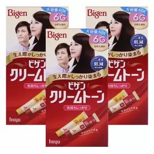 비겐크림톤 대용량 염색약 자연갈색6Gx3개 새치커버 60g