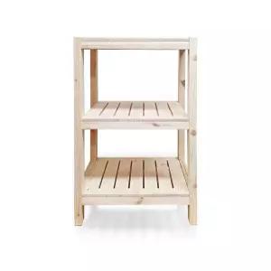 3단원목선반 파인 우드렉 3단선반400 DIY 원목 모듈선반 정리선반 3단선반 수납장 서치