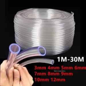 1M 3M 5M 10M 30M 투명 PVC 플라스틱 호스 워터 펌프 튜브 3 5 6 7 8 9 10 12mm 내경 파이프 물고기 탱크