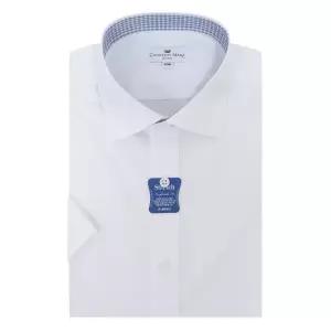 [카운테스마라](광주신세계)주머니없는 일반핏 스판 카라배색 반팔셔츠 CDCZ2B5401A0