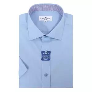[카운테스마라](광주신세계)주머니없는 일반핏 스판 카라배색 반팔셔츠 CDCZ2B5401B0