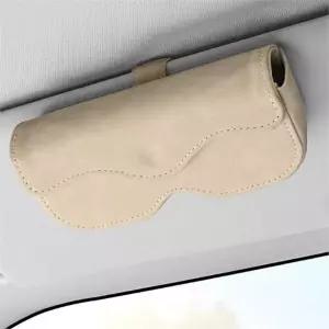 자동차 선글라스 케이스 차량 가죽 클립 차량용 안경 케이스 바이저 거치대 정리함 수납 악세사리 수납함