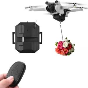 DJI Mini 4 Pro/Mini 3 SE 드론 페이로드 드롭퍼 출시 낚시줄 결혼식 구조용 시스템 배송 운송 장치 던지기