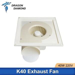 K40 연기 배기 팬 80/100mm 파이프 220V 50Hz DIY 레이저 조각기 기계 제거용