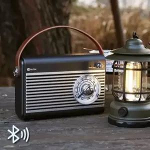 RETRO 블루투스 스피커 라디오 USB 무선 캠핑스피커