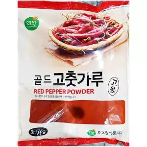 고운고춧가루 오포원 2.5KX8 업소용 식당용