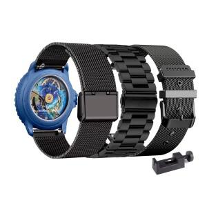 남성과 여성 블랑팡 X 스와치 22mm 스트랩용 금속 밴드 3개