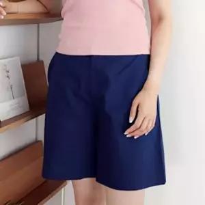 린넨반바지 여성 A라인 뒷밴딩 린넨 반바지 여름 슬랙스 핀턱 데일리