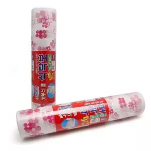 간편 위생롤 식탁보 약90x130cm 100매 꽃무늬 일회용 식탁비닐 매트 테이블 식당 업소 덮개 캠핑