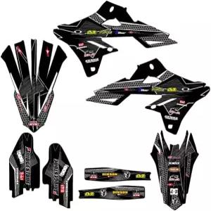 2018 RMZ 450 포디움 블랙 센지 그래픽 베이스 키트 스즈키 호환