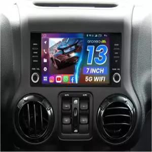4G+64G Jeep JK Wrangler 2007-2017용 차량용 라디오 7 HD 터치스크린 스테레오 무선 CarPlay Android Auto
