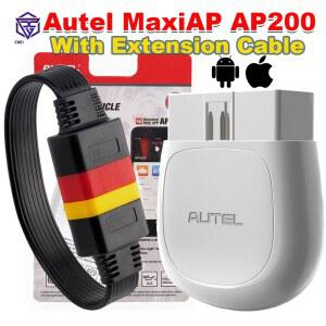 Autel MaxiAP AP200 블루투스 OBD2 코드 리더 전체 시스템 스캔 연장 케이블 포함 AP200 차량 진단 도구 IOS 및 안드로이드용