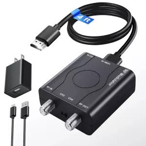 업그레이드 kurtmark HDMI to RF 모듈레이터 1.2M 케이블 전원 어댑터