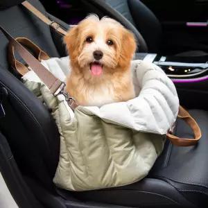 ClevaHome 소형견용 카시트 4.5kg(0파운드)까지 가능한 럼 부 시트 실내외 패션 반려동물 캐리어 백 및