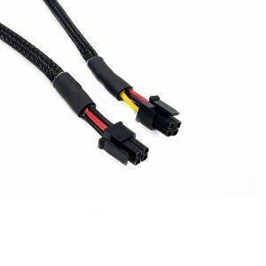 18AWG 60cm 마이크로-핏 ATX 4핀 수-수 전원 어댑터 케이블