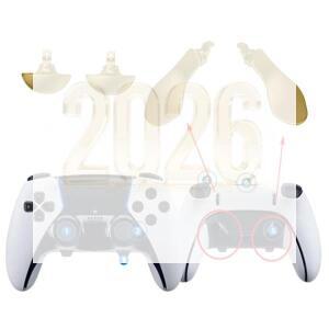 4피스 게임 컨트롤러 백 키 탭  패드 교체용 부품 PS5 호환 엘리트 용 방청