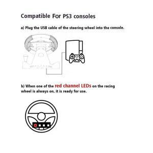 레이싱 휠  페달 듀얼 클러치 런치 컨트롤 시뮬레이터 스티어링 스위치/엑스박스 원/360/PS4 호환/PS2/PS3